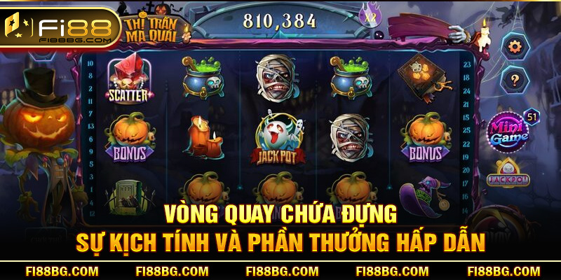 Vòng quay chứa đựng sự kịch tính và phần thưởng hấp dẫn